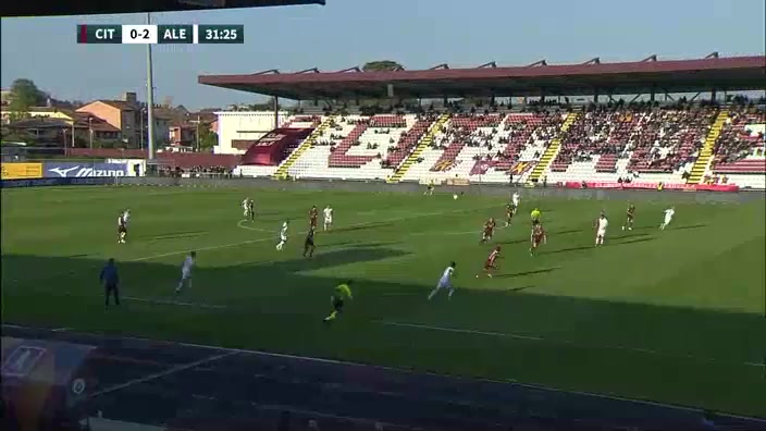 ITA D2 Cittadella Vs Alessandria  Goal in 31 min, Score 0:2