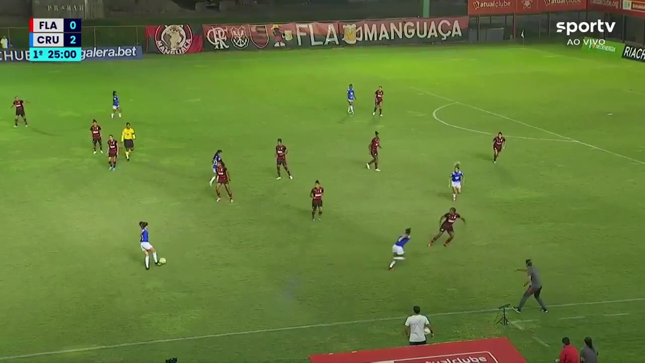 CBF（W） Flamengo/RJ (w) Vs Cruzeiro MG (w)  Goal in 25 min, Score 0:3