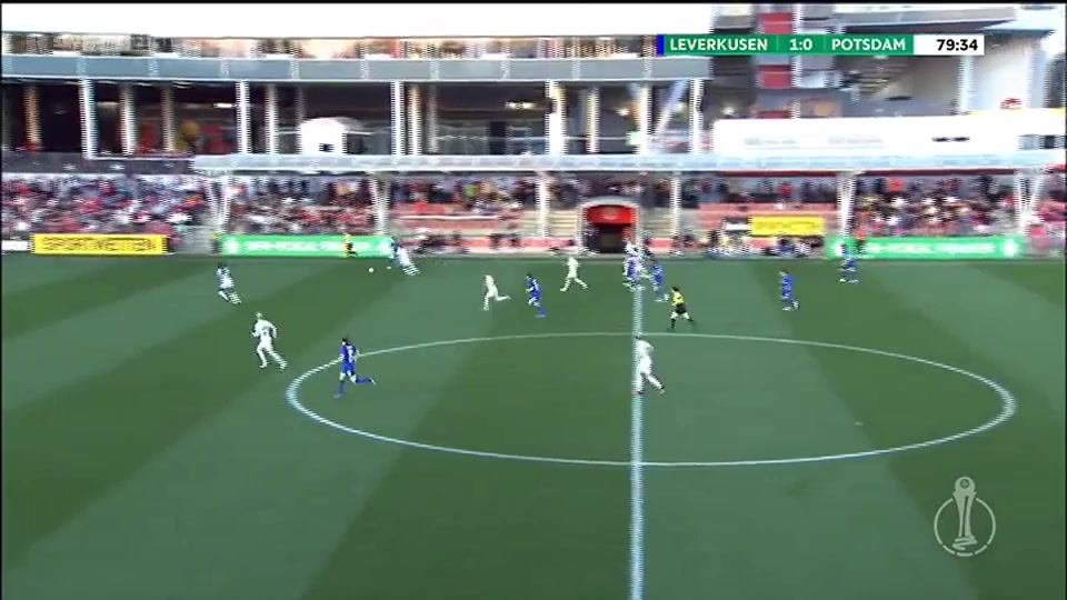 GERWC Bayer Leverkusen (w) Vs Turbine Potsdam (w)  Goal in 82 min, Score 1:1