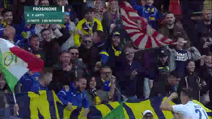 ITA D2 Ternana Vs Frosinone  Goal in 64 min, Score 3:3