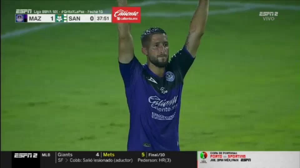 MEX D1 Mazatlan FC Vs Santos Laguna Gonzalo Sosa Goal in 36 min, Score 1:0