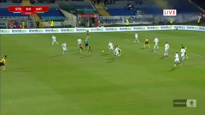 POL D1 OKS Stomil Olsztyn Vs GKS Katowice  Goal in 85 min, Score 0:1