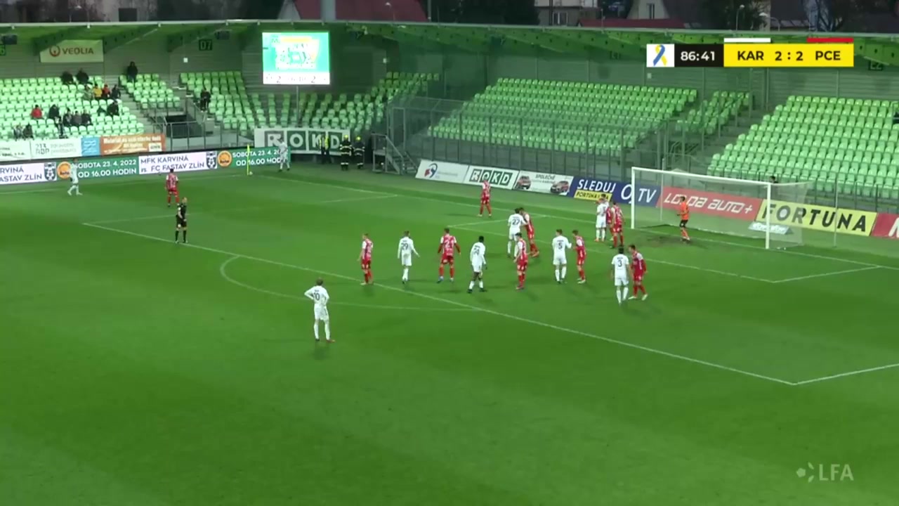 CZE D1 MFK Karvina Vs Pardubice 88 phút Rafiu DurosinmiVào, ghi bàn 3:2