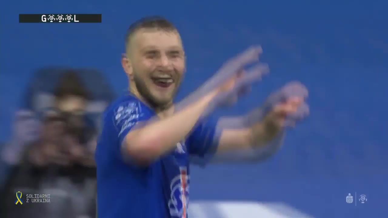 POL PR Lech Poznan Vs Gornik Leczna Jesper Karlstrom Goal in 26 min, Score 2:0