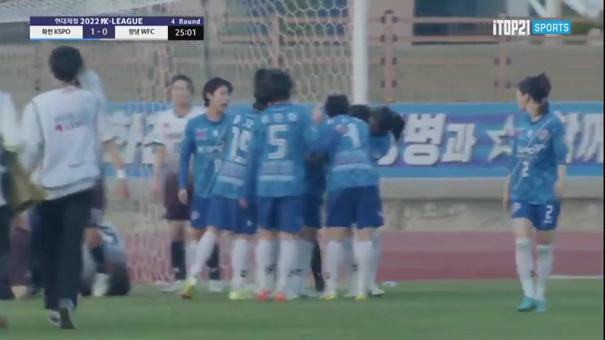 KOR WD1 KSPO FC (w) Vs Changnyeong (w) Moon Joo-Eun Goal in 25 min, Score 1:0