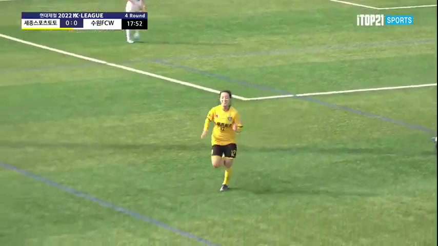 KOR WD1 Sejong Gumi Sportstoto (w) Vs Suwon FMC (w)  Goal in 17 min, Score 1:0