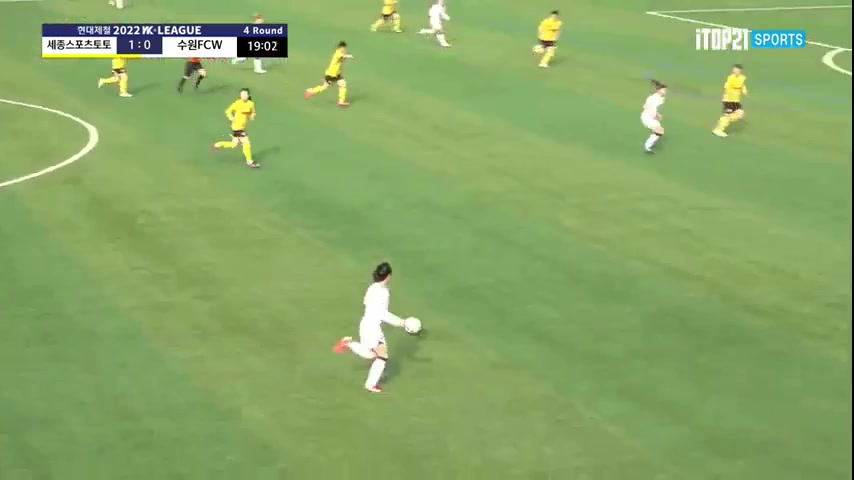 KOR WD1 Sejong Gumi Sportstoto (w) Vs Suwon FMC (w) Jeoun Eun-Ha Goal in 18 min, Score 1:1