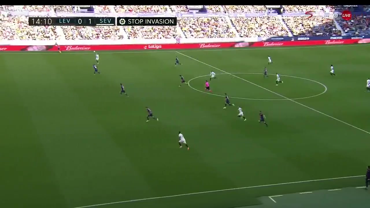 Laliga1 Levante Vs Sevilla  Goal in 13 min, Score 0:1