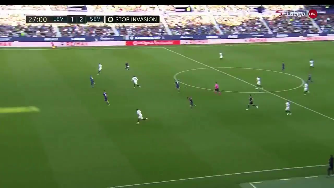 Laliga1 Levante Vs Sevilla  Goal in 26 min, Score 1:2