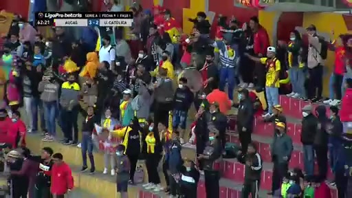 ECU D1 Sociedad Deportiva Aucas Vs Universidad Catolica  Goal in 63 min, Score 3:2