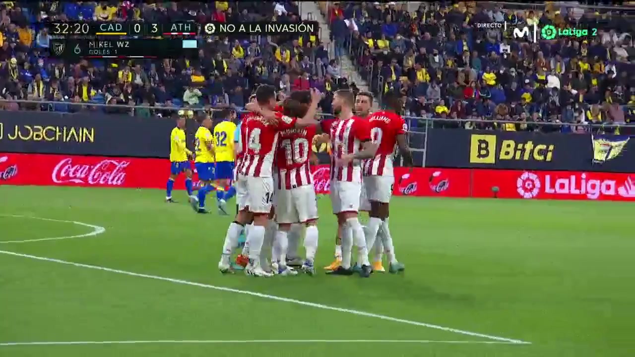 Laliga1 Cadiz Vs Athletic Bilbao 32 phút Vào, ghi bàn 0:3