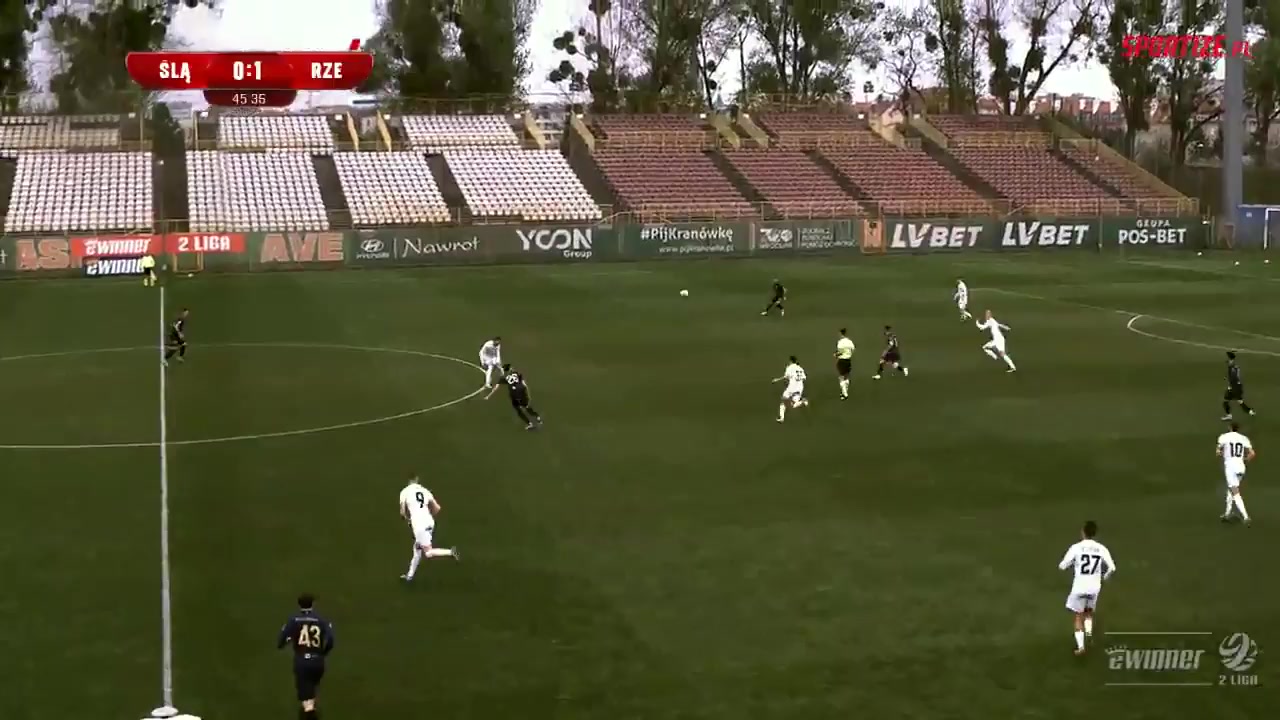POL D2 Slask Wroclaw II Vs Stal Rzeszow Michalski Goal in 45+ min, Score 1:1