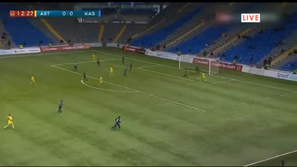 KAZ PR Lokomotiv Astana Vs FK Kaspyi Aktau 13 phút Rai VloetVào, ghi bàn 1:0