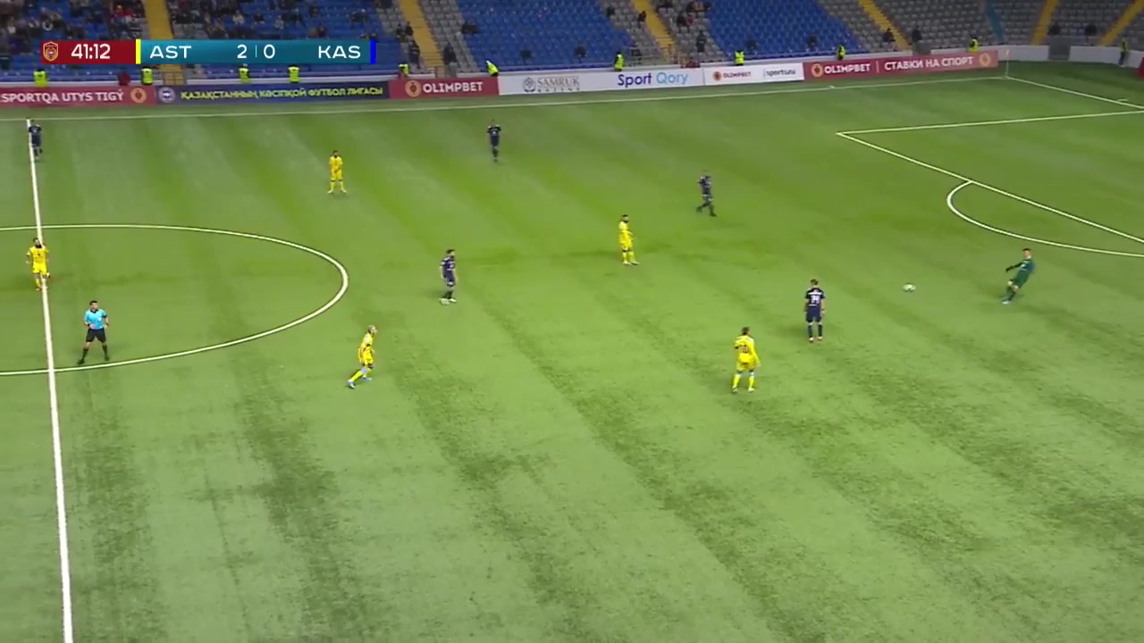 KAZ PR Lokomotiv Astana Vs FK Kaspyi Aktau 41 phút Max Ebong NgomeVào, ghi bàn 3:0