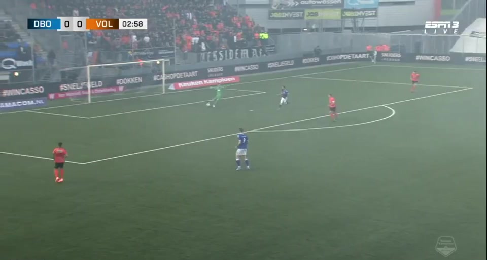 HOL D2 Den Bosch Vs Volendam  Goal in 4 min, Score 0:1