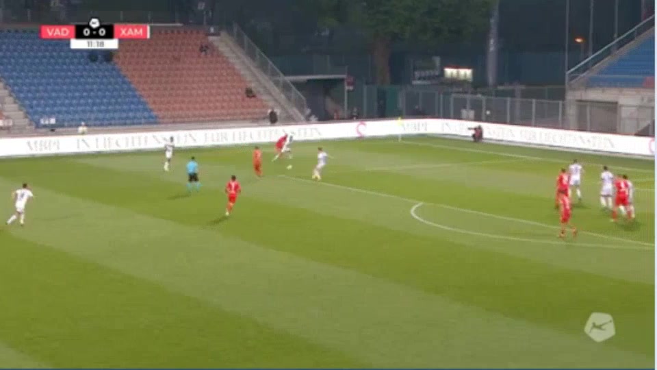 121 Vaduz Vs Neuchatel Xamax 11 skor gol Manuel Sutter, skor 1:0