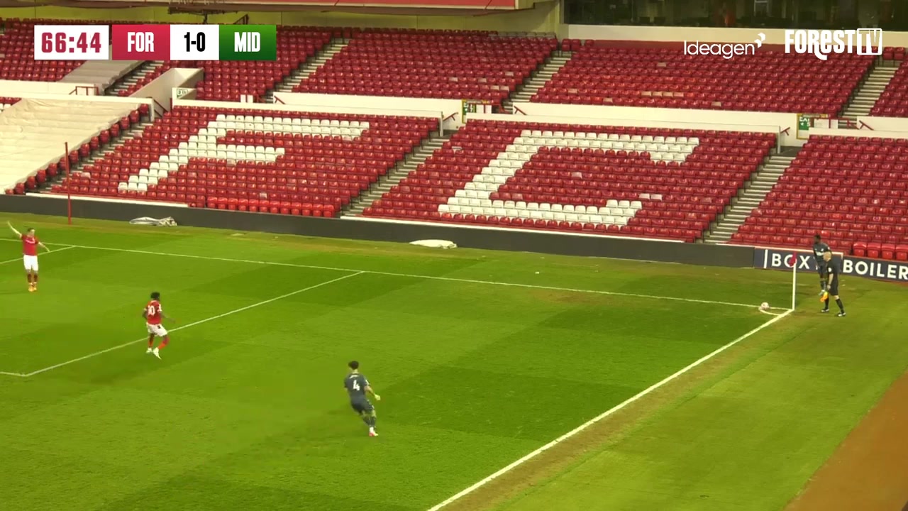 ENG PU23 Nottingham Forest U23 Vs Middlesbrough U23 James Edward Lea Siliki Goal in 68 min, Score 1:1