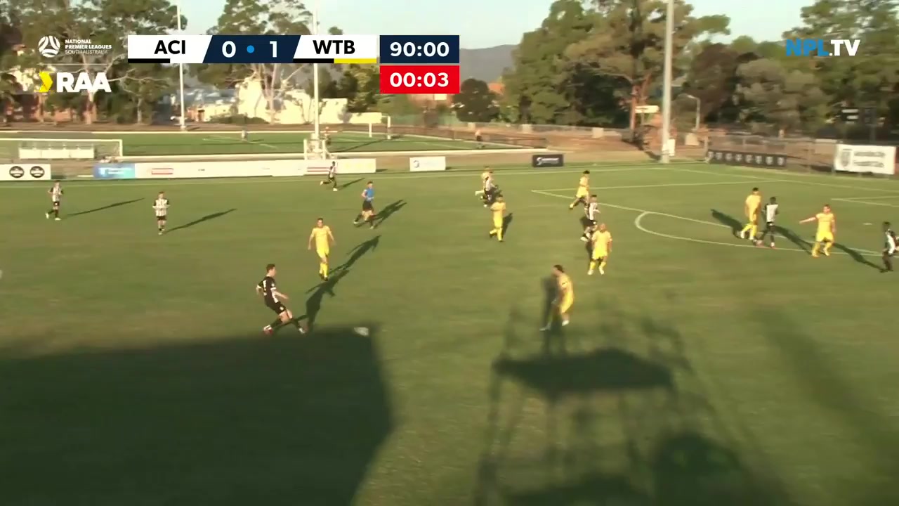 AUS SASL Adelaide City FC Vs West Torrens Birkalla  Goal in 91 min, Score 1:1