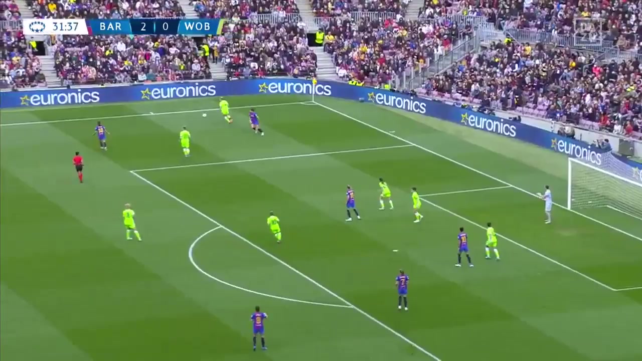 UEFA WUC Barcelona (w) Vs VfL Wolfsburg (w)  Goal in 32 min, Score 3:0