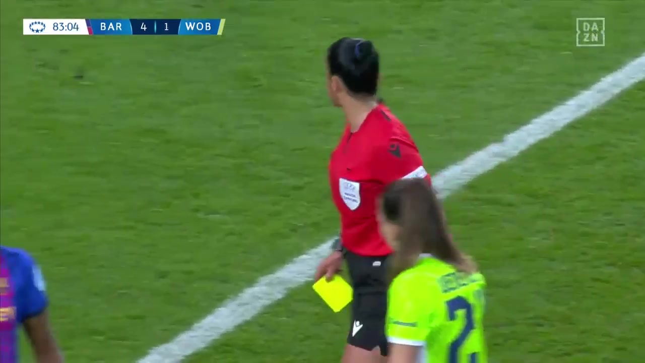 UEFA WUC Barcelona (w) Vs VfL Wolfsburg (w)  Goal in 81 min, Score 5:1
