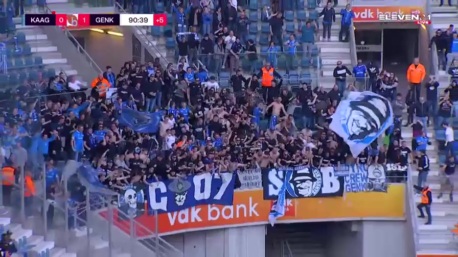 BEL D1 KAA Gent Vs Racing Genk Andras Nemeth Goal in 91 min, Score 0:1