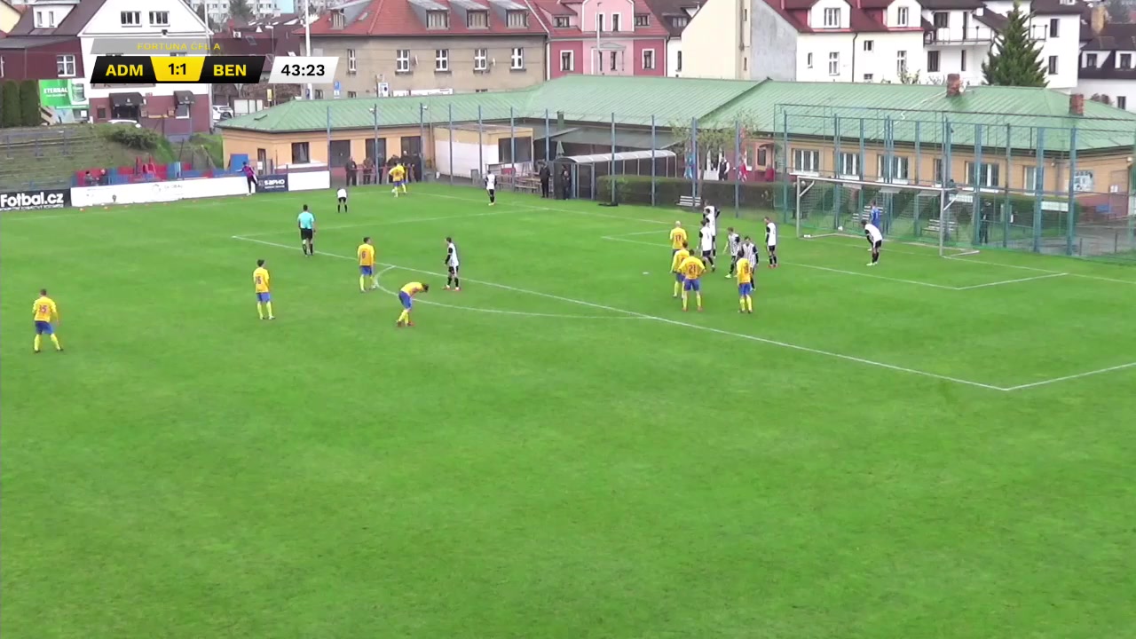 CZE CFL Admira Praha Vs Benesov 43 phút Vào, ghi bàn 1:2