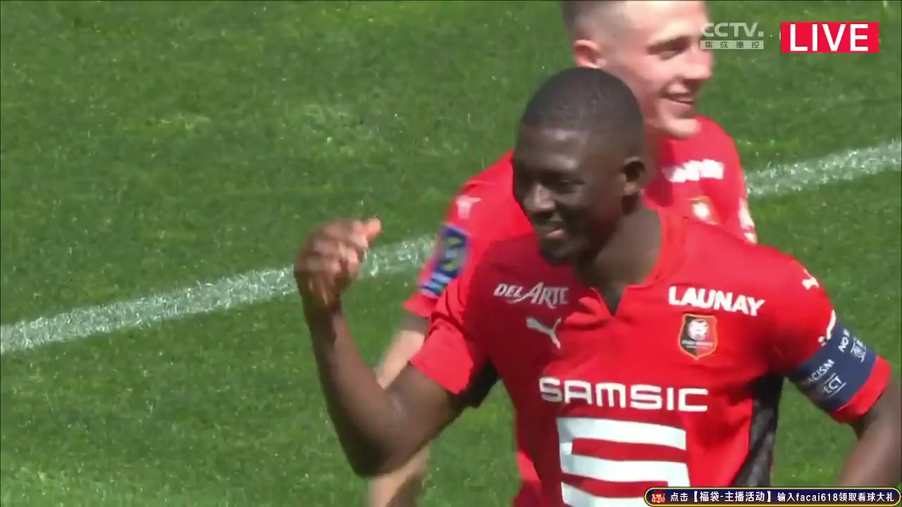 Ligue1 Rennes Vs Lorient Hamari Traore Goal in 46 min, Score 3:0