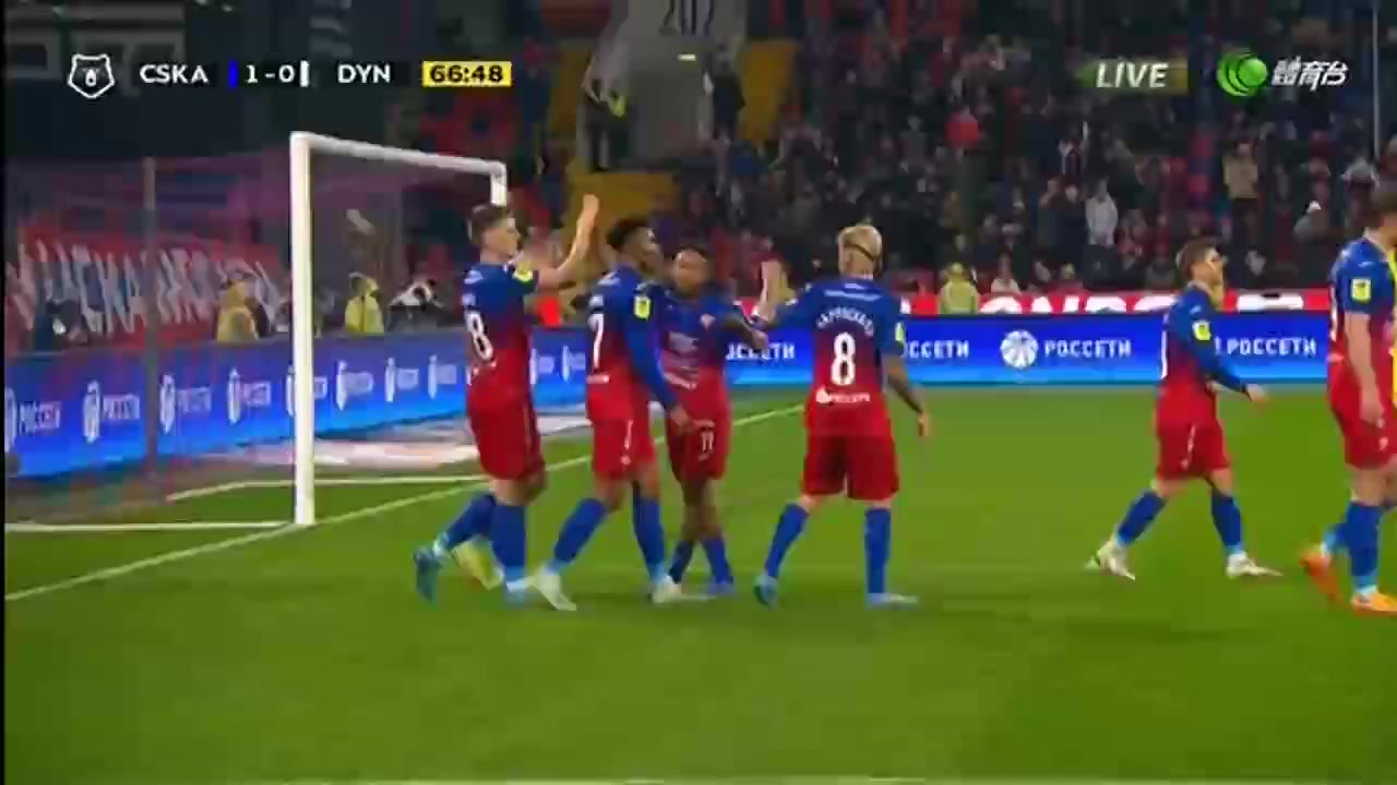 RUS PR CSKA Moscow Vs Dynamo Moscow Chidera Ejuke Goal in 66 min, Score 1:0