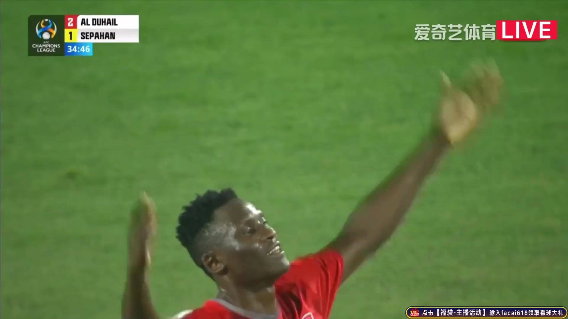 AFC CL Al Duhail Vs Sepahan 34 ทำประตู Michael Olunga ประตู, ทำคะแนน 2:1