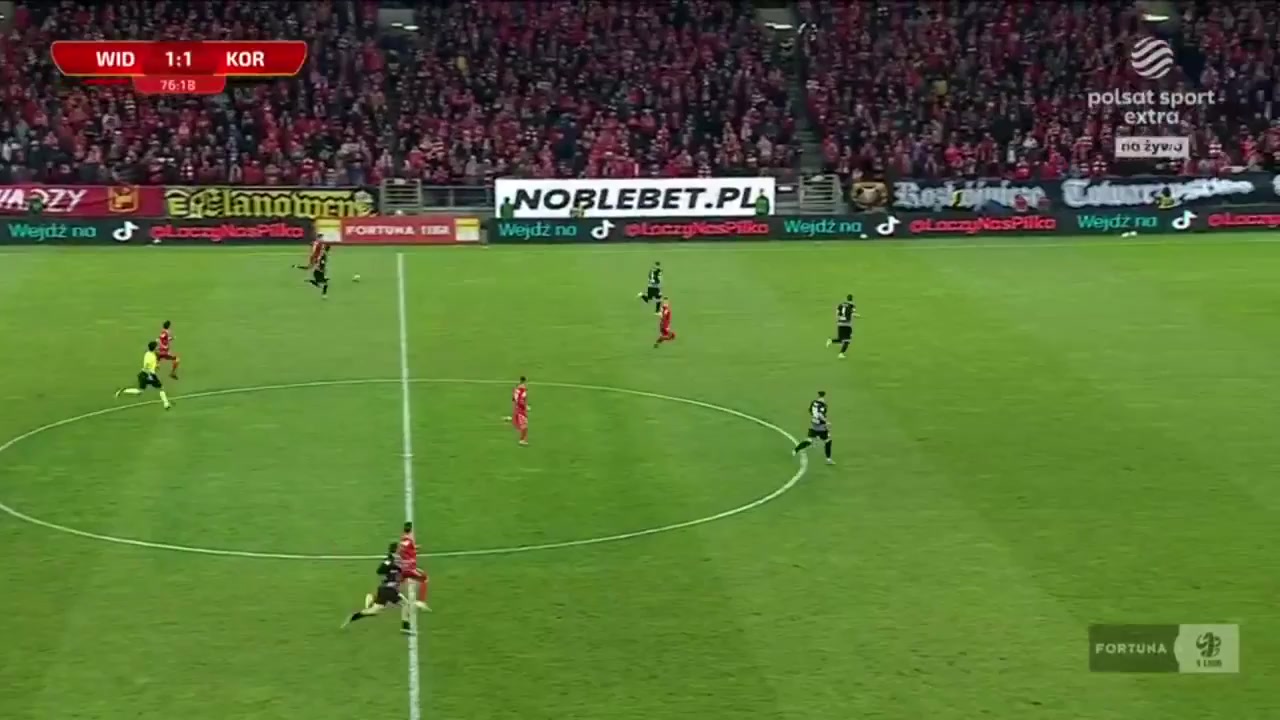 POL D1 Widzew lodz Vs Korona Kielce 78 phút Vào, ghi bàn 1:2