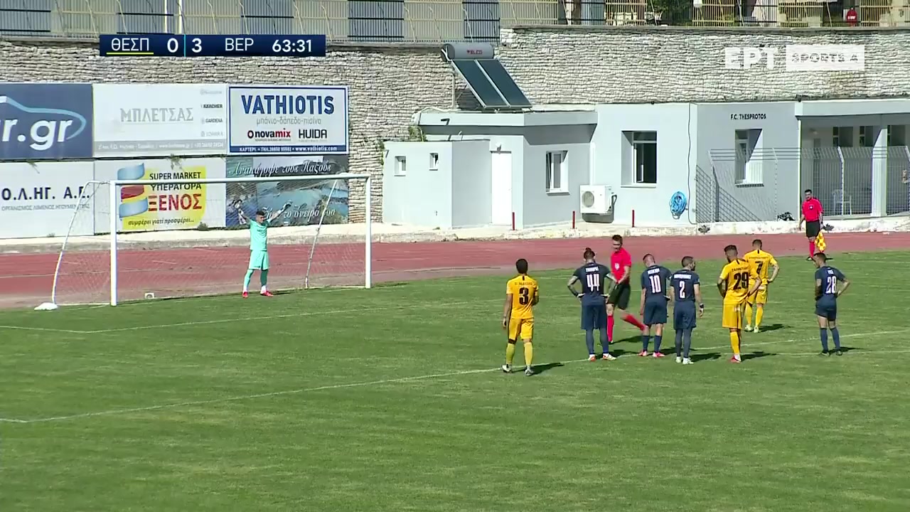 GRE D2 Thesprotos Vs Veria FC 65 phút Vào, ghi bàn 1:3