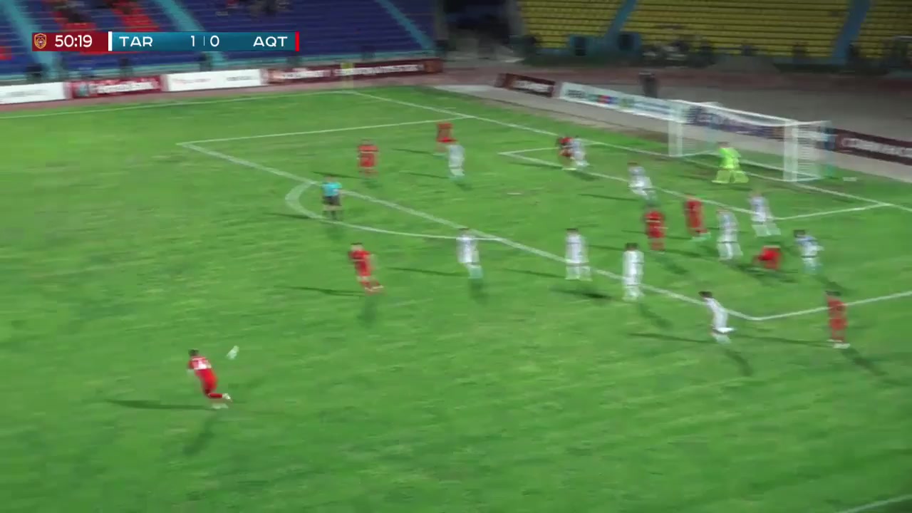 KAZ PR FK Taraz Vs FK Aktobe Lento Abylaykhan Zhumabek Goal in 51 min, Score 2:0