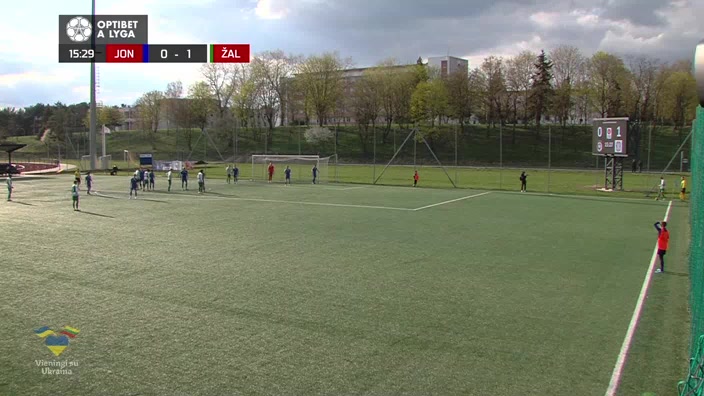 LIT D1 Lietava Jonava Vs FK Zalgiris Vilnius Mantas Kuklys Goal in 15 min, Score 0:2