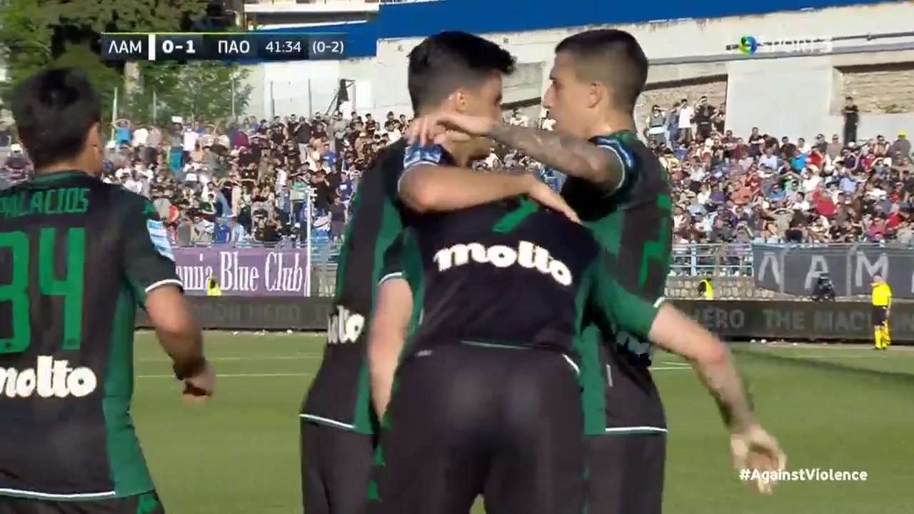 GRE Cup Lamia Vs Panathinaikos Fotis Ioannidis Goal in 41 min, Score 0:1