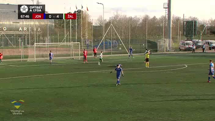 LIT D1 Lietava Jonava Vs FK Zalgiris Vilnius Kyeremeh Goal in 68 min, Score 0:5