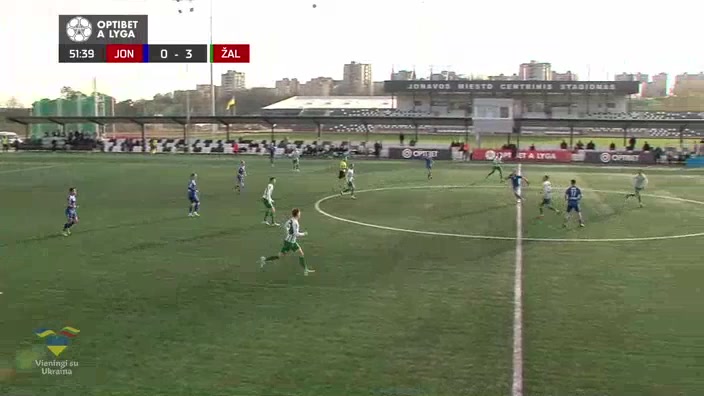 LIT D1 Lietava Jonava Vs FK Zalgiris Vilnius Tadič Goal in 52 min, Score 0:4