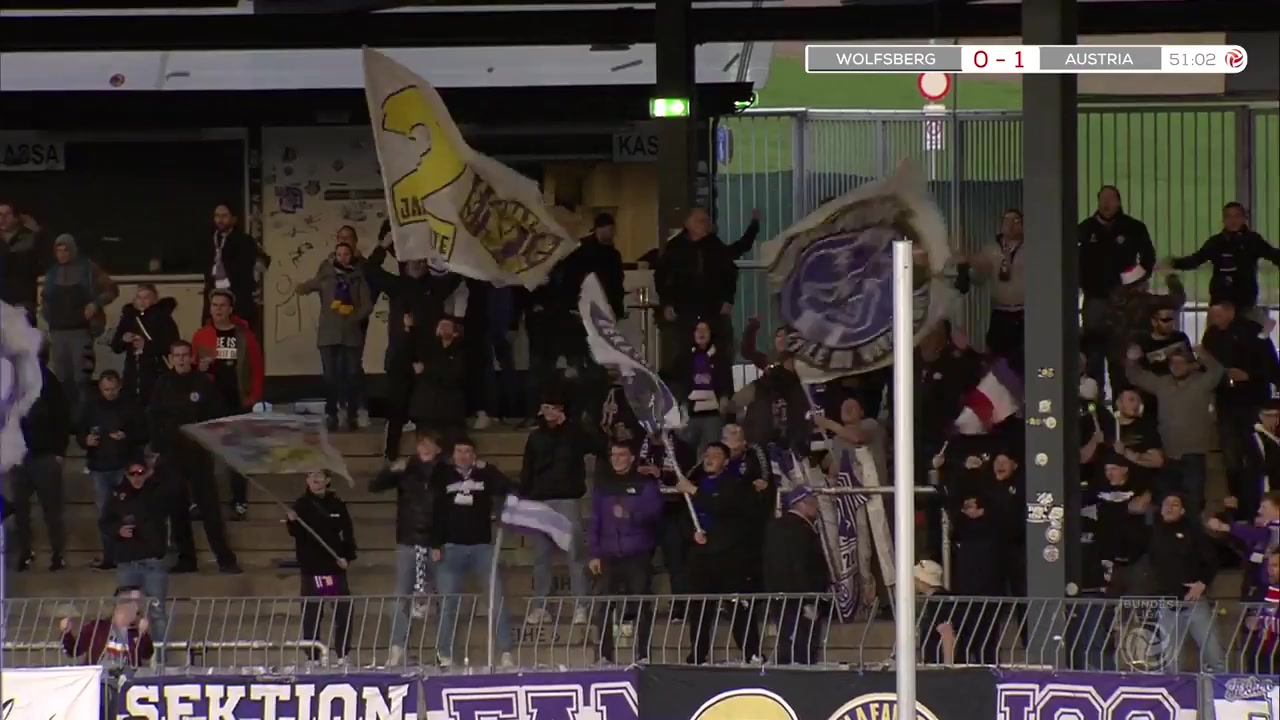 3 Wolfsberger AC Vs Austria Wien 52 skor gol Aleksandar Jukic, skor 0:1