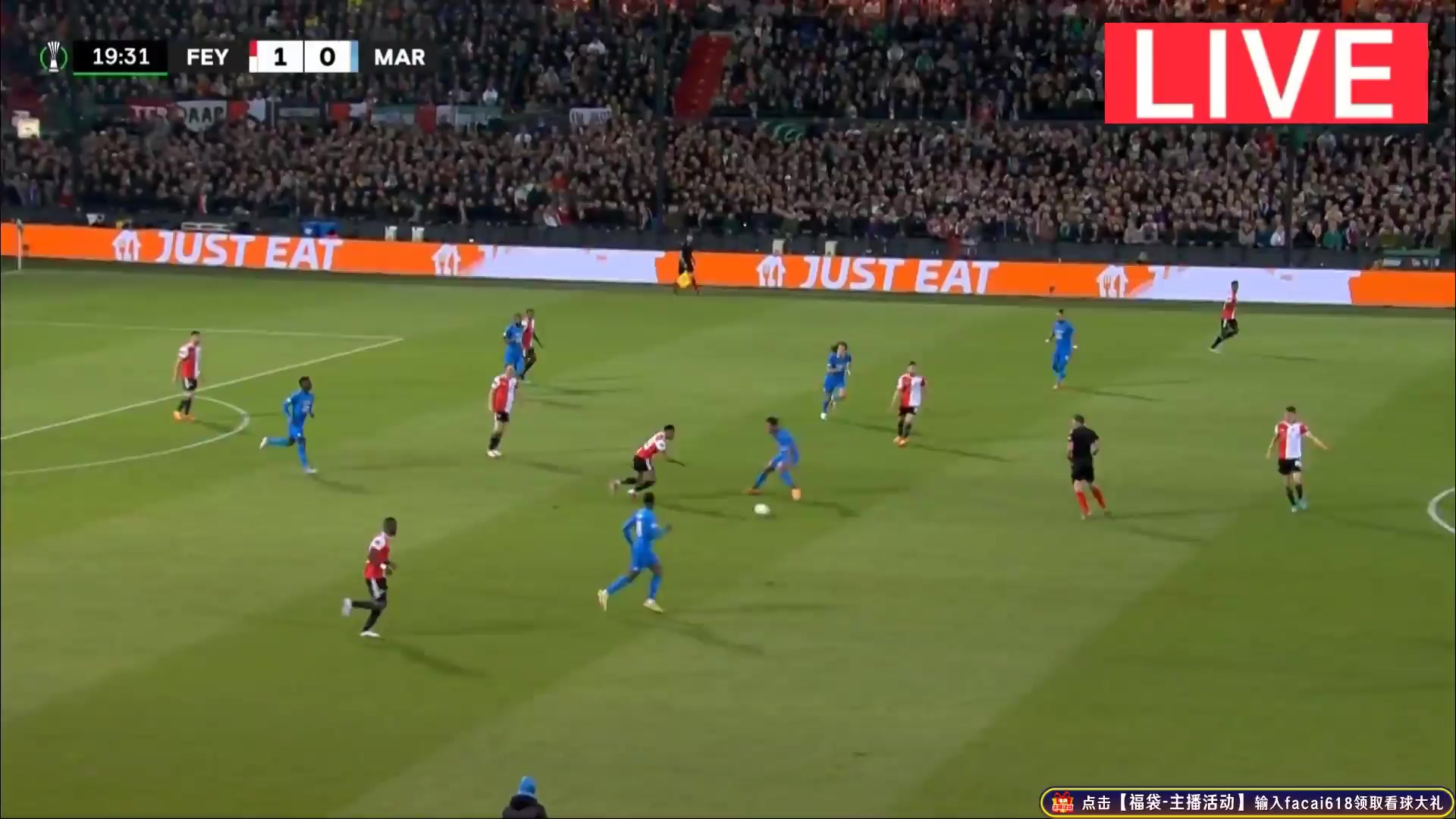 UEFA ECL Feyenoord Vs Marseille 20 phút Vào, ghi bàn 2:0