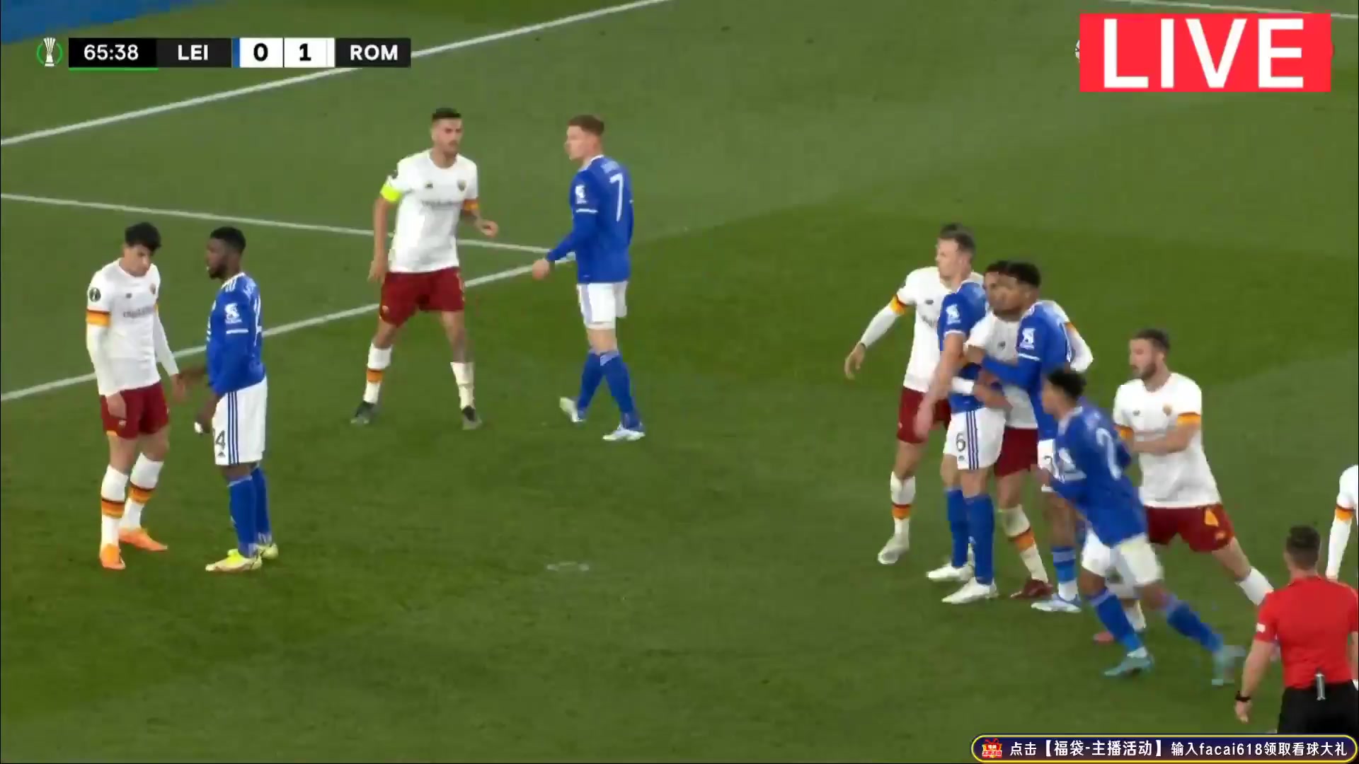 UEFA ECL Leicester City Vs AS Roma 67 ทำประตู  ประตู, ทำคะแนน 1:1