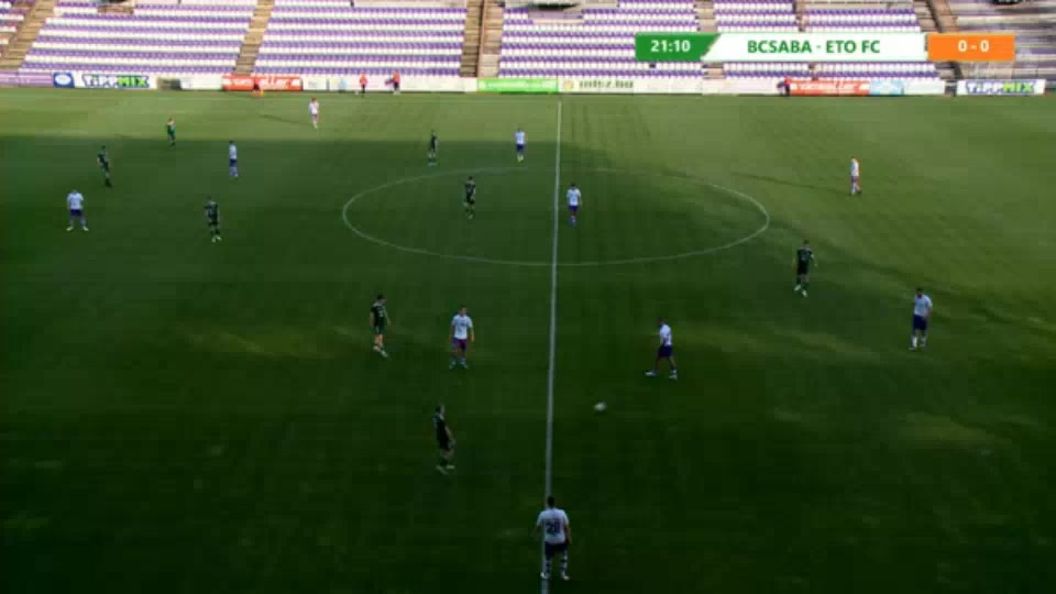 HUN D2E Bekescsaba Vs Gyori ETO Tamas Ilyes Goal in 21 min, Score 1:0