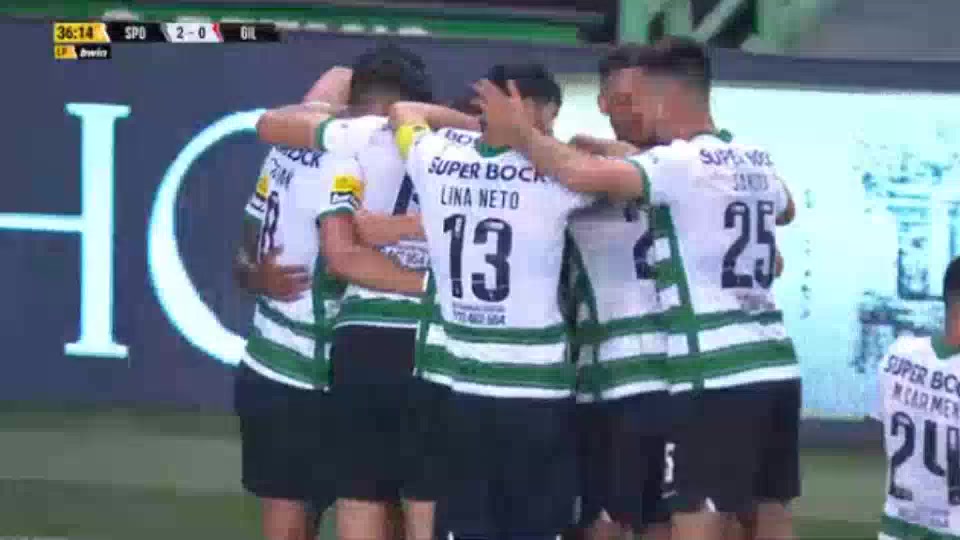 POR D1 Sporting CP Vs Gil Vicente 36 phút Marcus EdwardsVào, ghi bàn 2:0