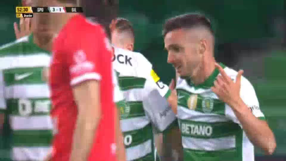 POR D1 Sporting CP Vs Gil Vicente 53 phút Vào, ghi bàn 3:1