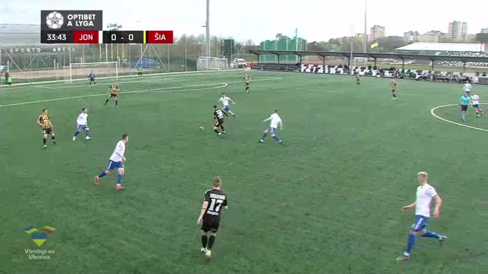 LIT D1 Lietava Jonava Vs Siauliai Petravičius Goal in 34 min, Score 0:1