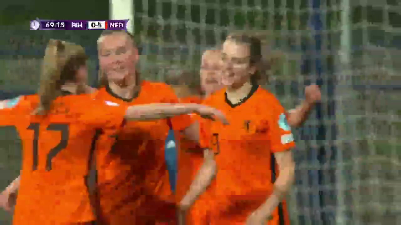 EU-WU17 Bosnia (w) U17 Vs Netherlands (w) U17 Keukelaar Goal in 69 min, Score 0:5