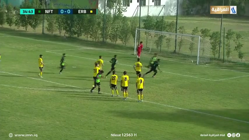 IRQ D1 Al-Naft Vs Arbil Mahmoud Khalil Goal in 35 min, Score 1:0