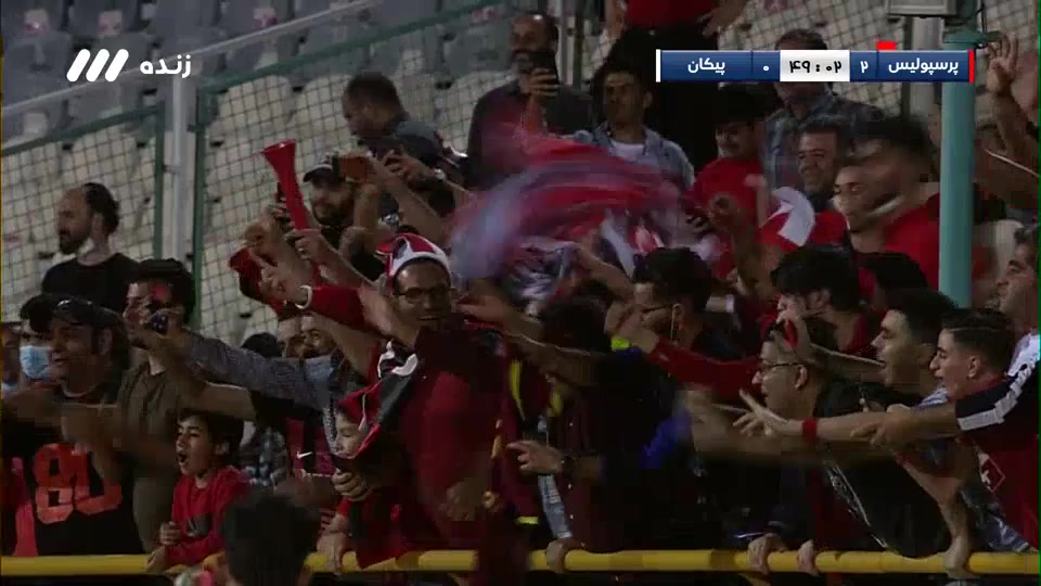 IRN PR Persepolis Vs Peykan Ali Nemati Goal in 49 min, Score 2:0