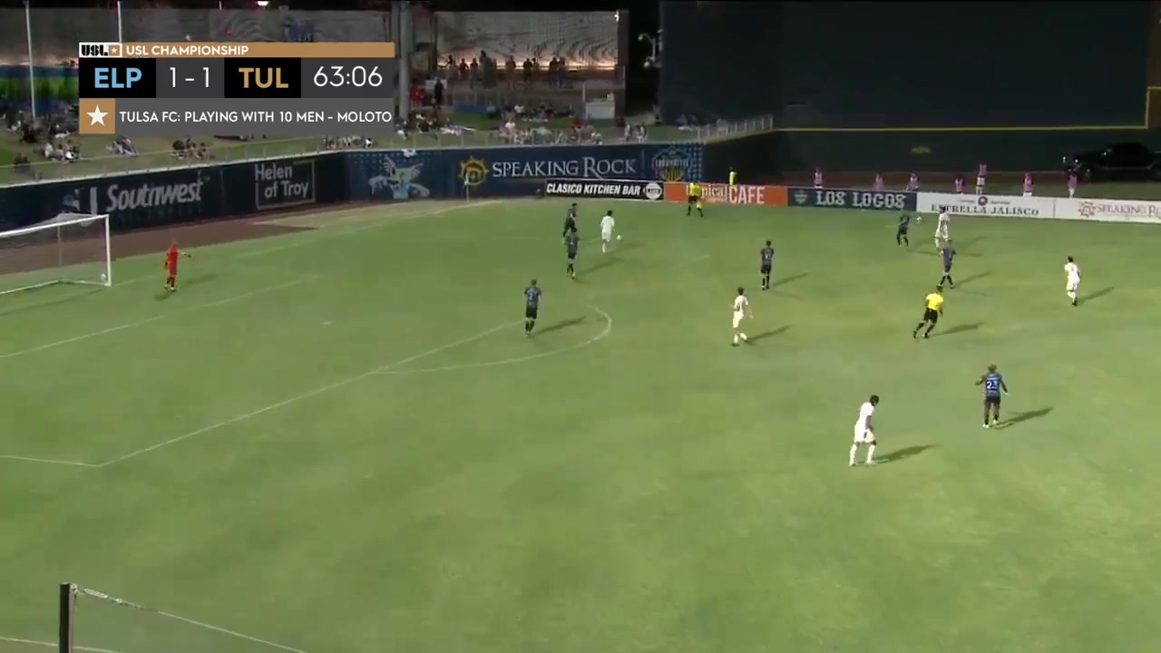 USL CH El Paso Locomotive FC Vs FC Tulsa 65 phút Luis Emilio Lucho SolignacVào, ghi bàn 2:1