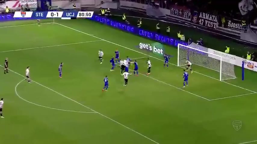 ROM D2 CSA Steaua Bucuresti Vs Universitaea Cluj  Goal in 81 min, Score 0:2