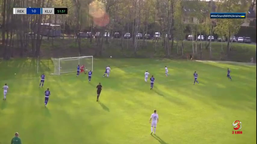 IV liga Rekord Bielsko-Biala Vs MKS Kluczbork Nocon Goal in 53 min, Score 2:0