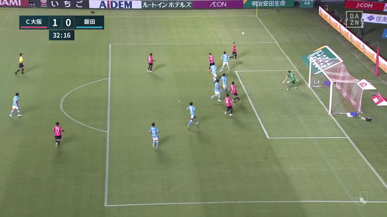 JPN D1 Cerezo Osaka Vs Jubilo Iwata Seiya Maikuma Goal in 32 min, Score 1:0